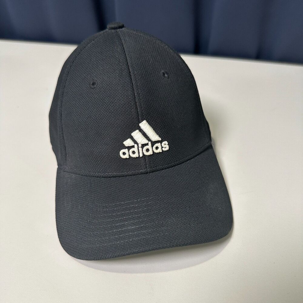 Adidas ClimaLite A-Flex Stretch Fit Baseball Cap Hat Black Mens Size L/XL